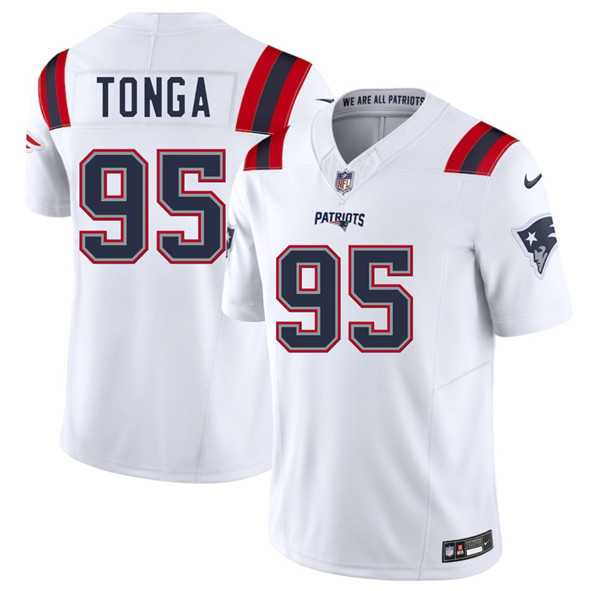Men & Women & Youth New England Patriots #95 Khyiris Tonga White 2025 F.U.S.E. Vapor Limited Stitched Jersey,We sell and wholesale Men & Women & Youth New England Patriots #95 Khyiris Tonga White 2025 F.U.S.E. Vapor Limited Stitched Jersey on line form chian!